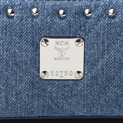 MCM Denim Rockstar Vanity Case Blue 9 of 9