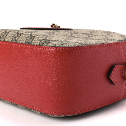 Gucci GG Supreme Monogram Web Neo Vintage Shoulder Bag Beige Red 9 of 10