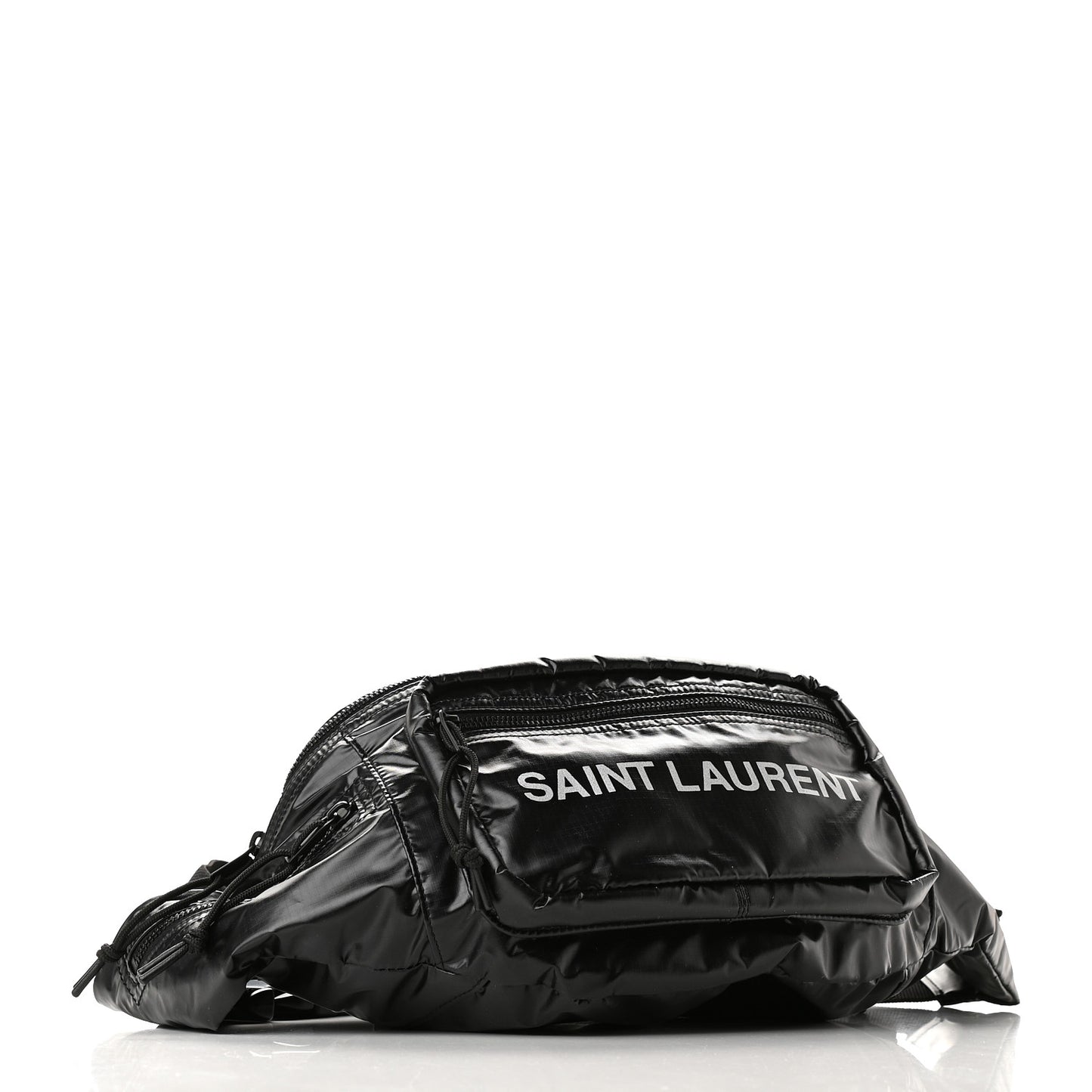 Nylon Logo Ripstop Body Belt Bag Black