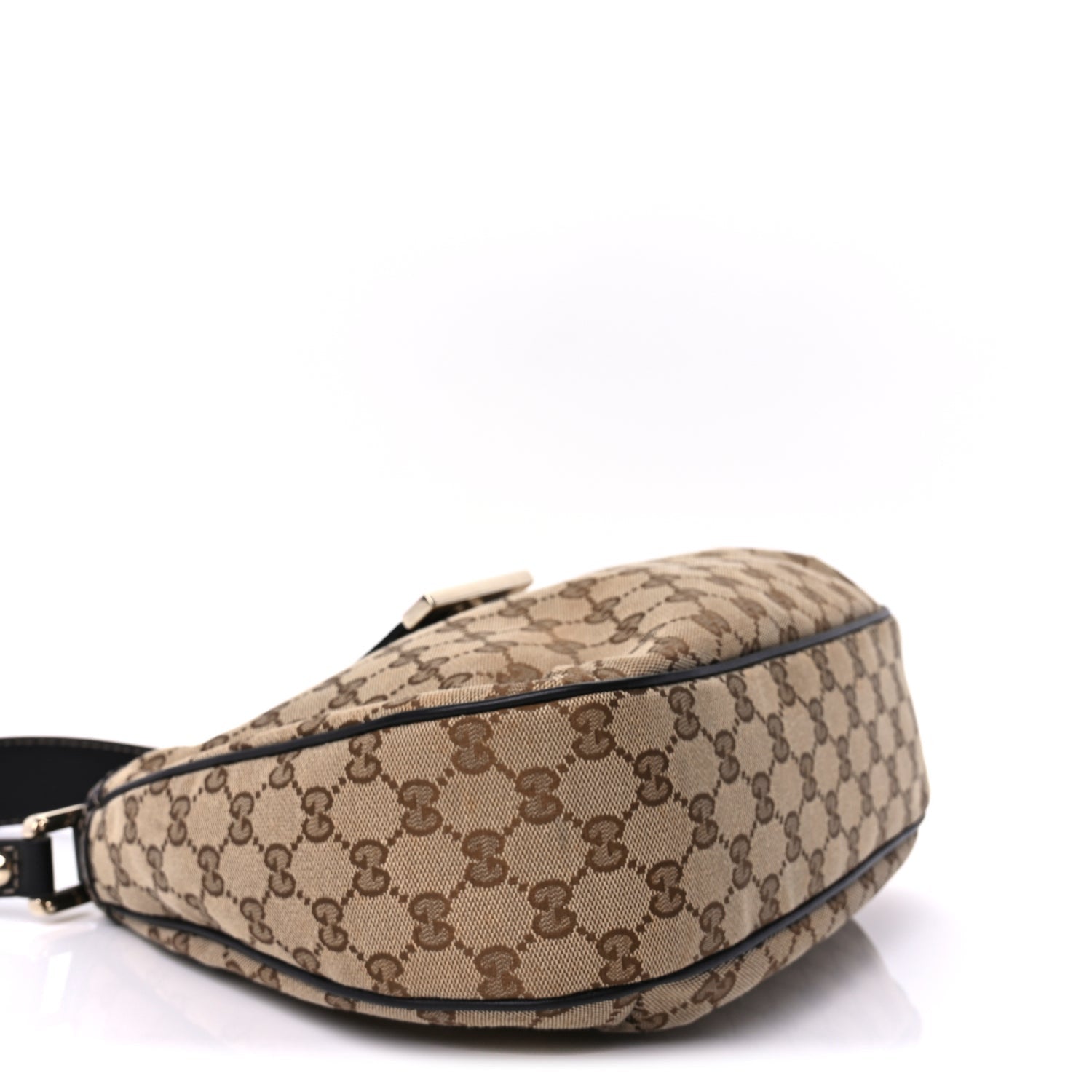Gucci Monogram Medium New Ladies Web Hobo  Dark Brown 7 of 8