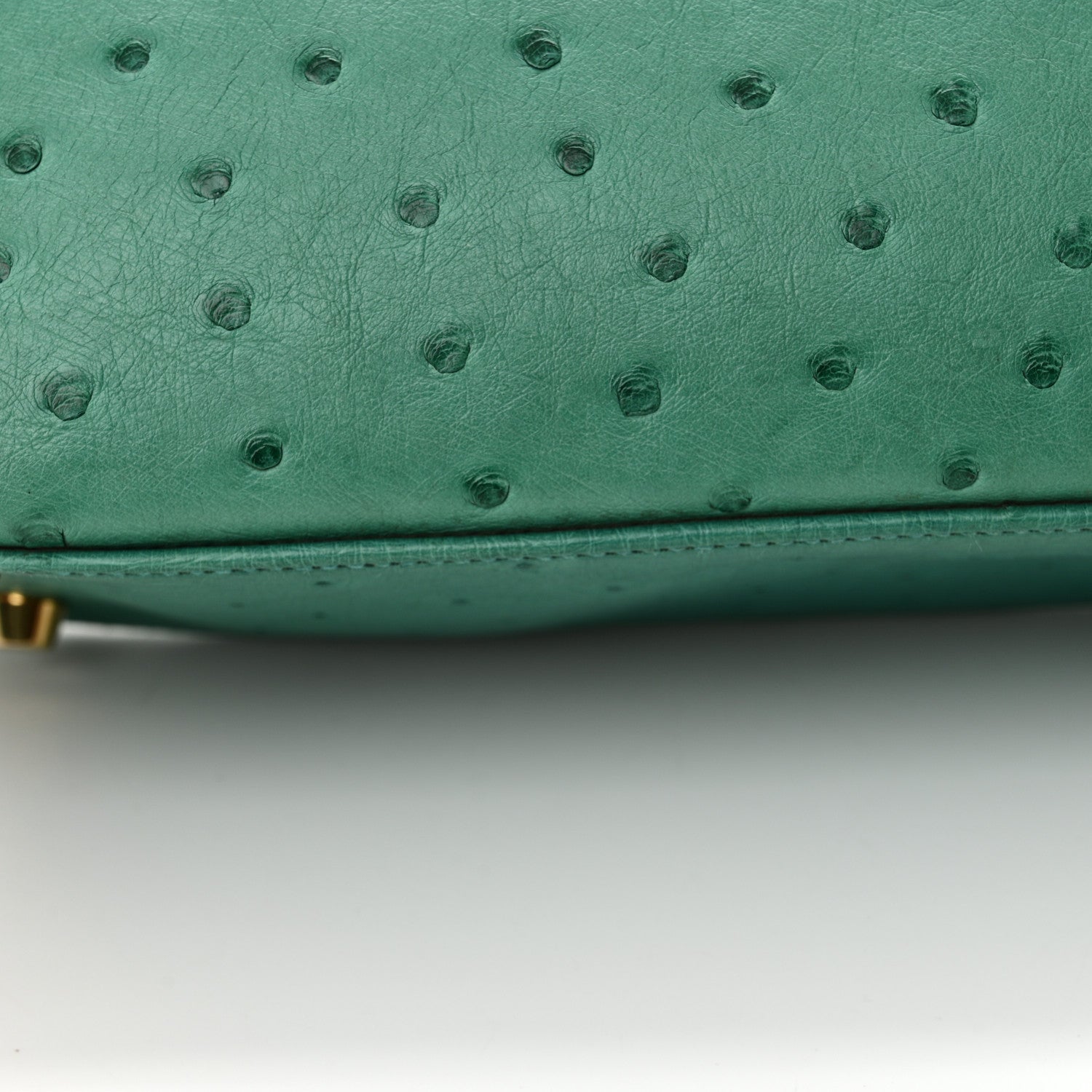 Hermes Ostrich Kelly Sellier 25 Vert Verone 14 of 18
