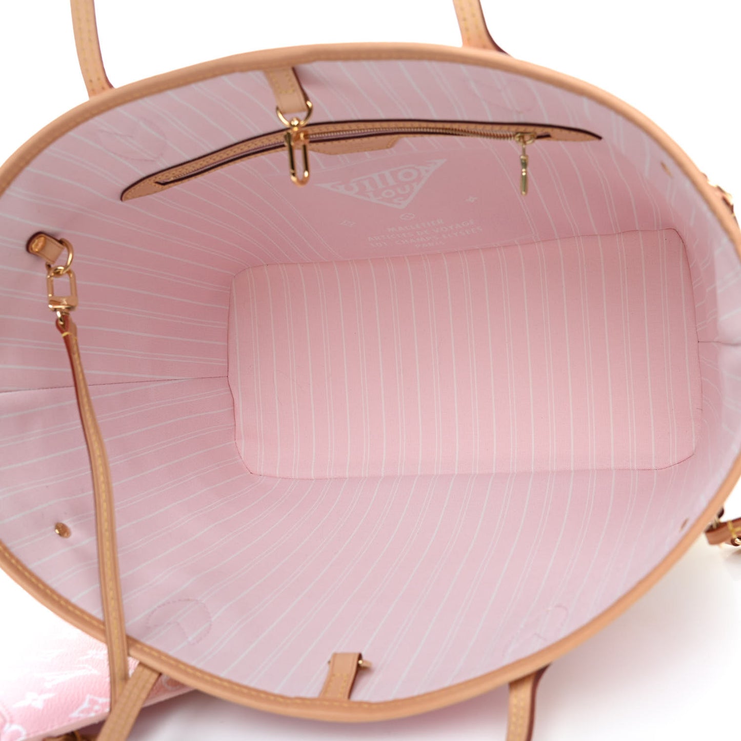 Monogram Giant By The Pool Neverfull MM Light Pink