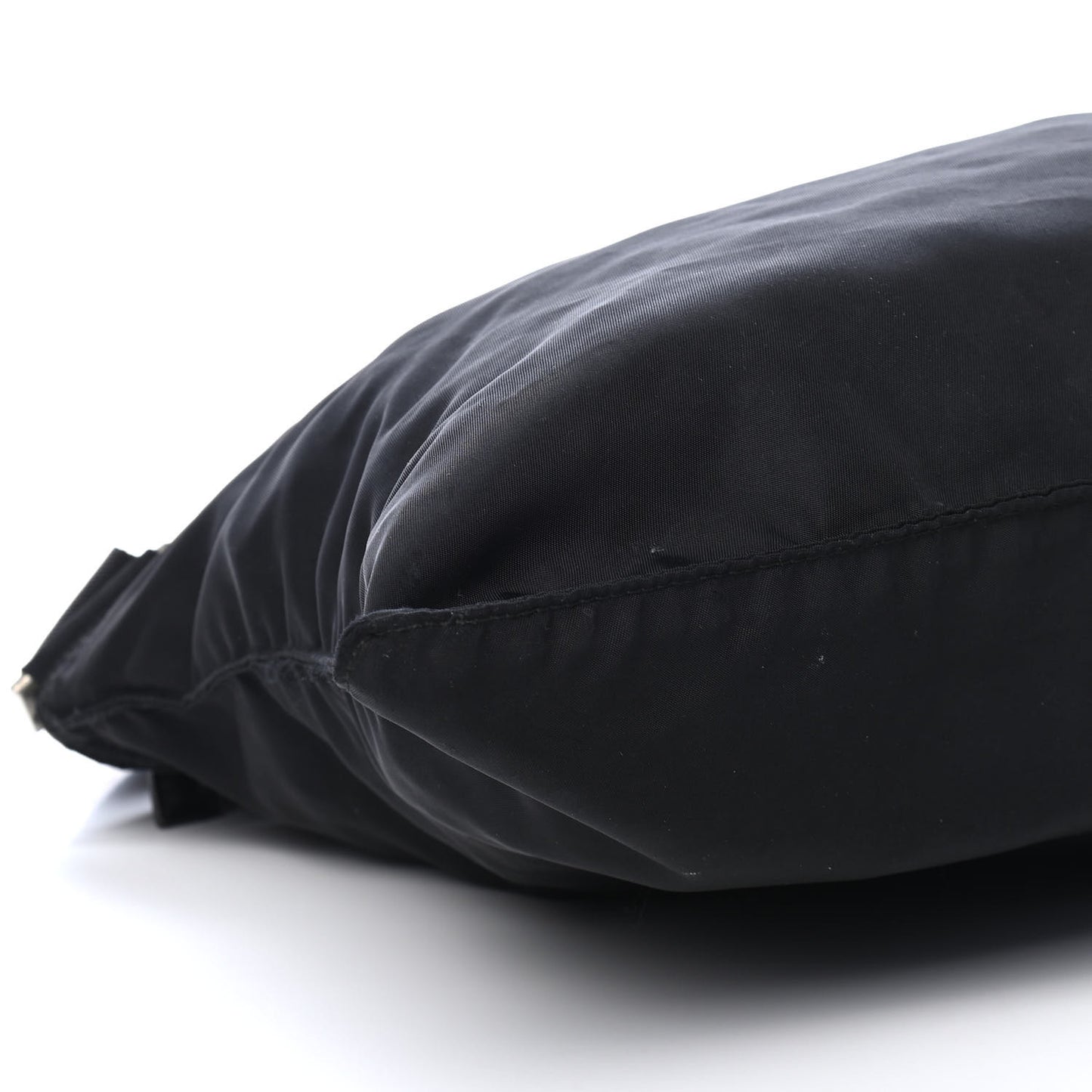 Nylon Vela Flat Messenger Bag Black