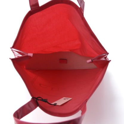 Gucci Patent Canvas Frame Logo Vertical Tote Glam Pink 4 of 9