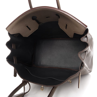 Hermes Taurillon Clemence Lizard Club Birkin 35 Etain Graphite 5 of 10