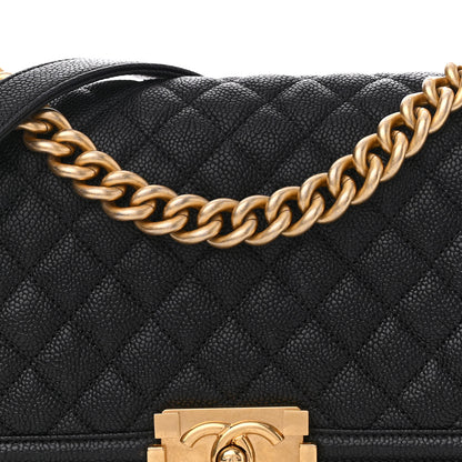 Chanel Caviar Quilted Medium Boy Flap Black 8 of 11