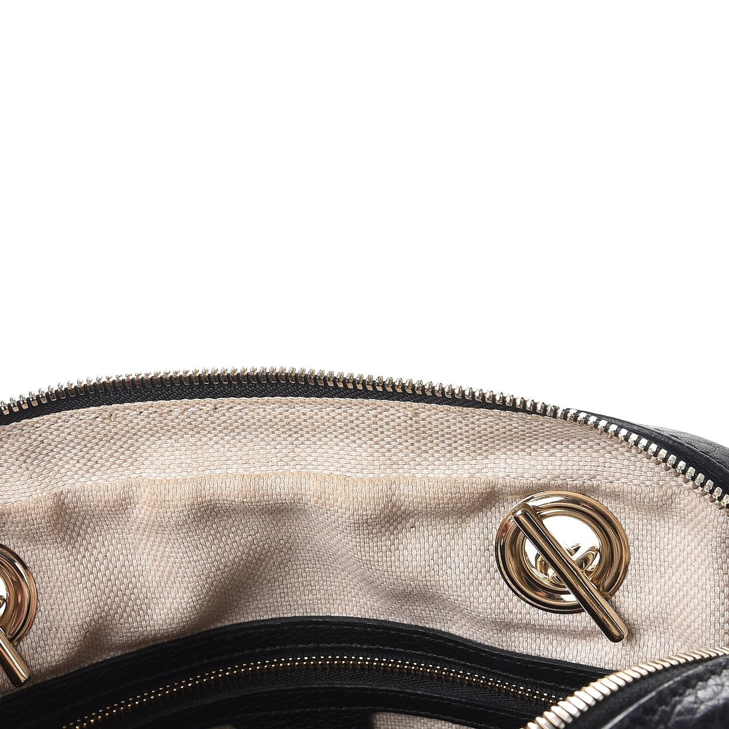 Pebbled Calfskin Small Soho Bowler Black