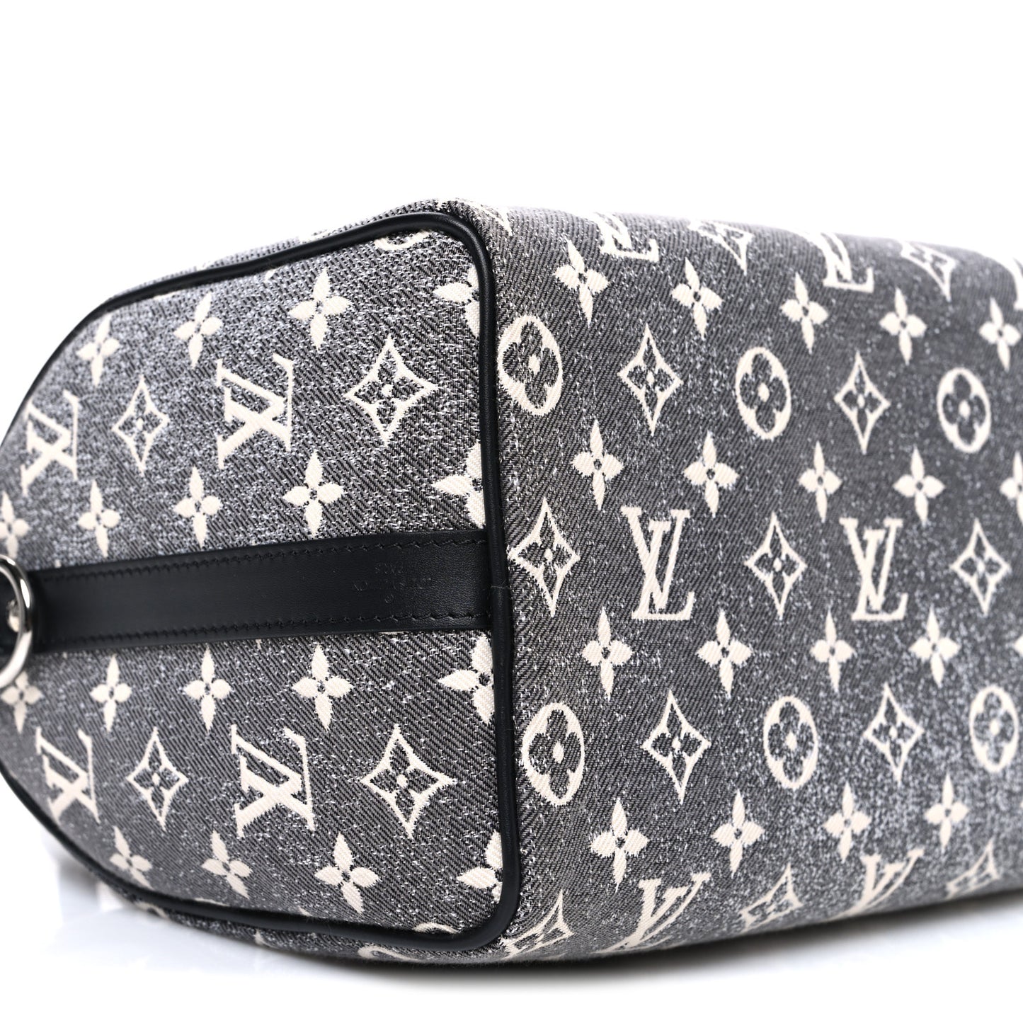 Denim Monogram Jacquard Speedy Bandouliere 25 Black