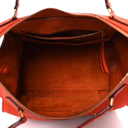 Celine Bullhide Calfskin Small Ring Handbag Burnt Orange 5 of 13