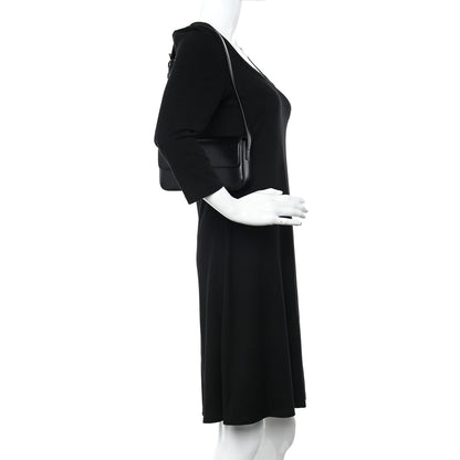 Celine Shiny Calfskin Triomphe Shoulder Bag Black 2 of 10