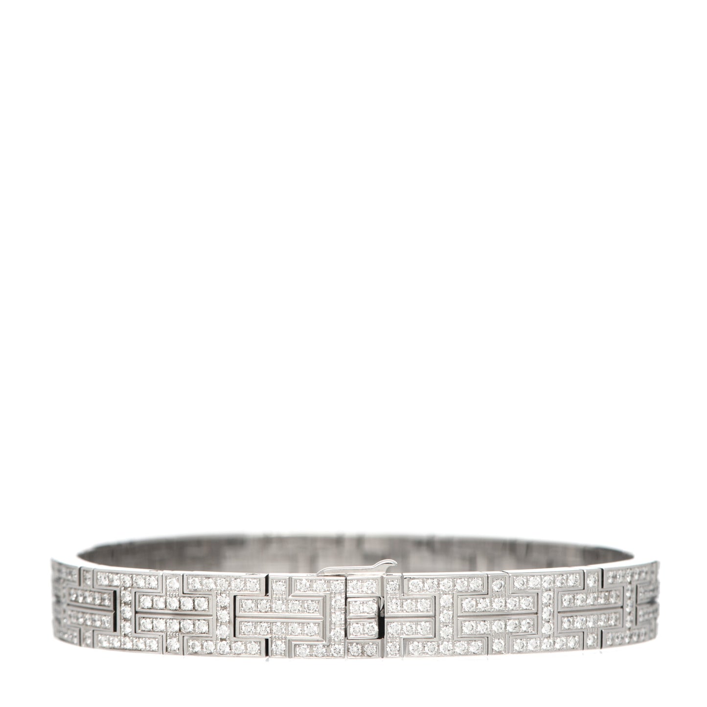 18K White Gold Diamond Kilim Bracelet SH