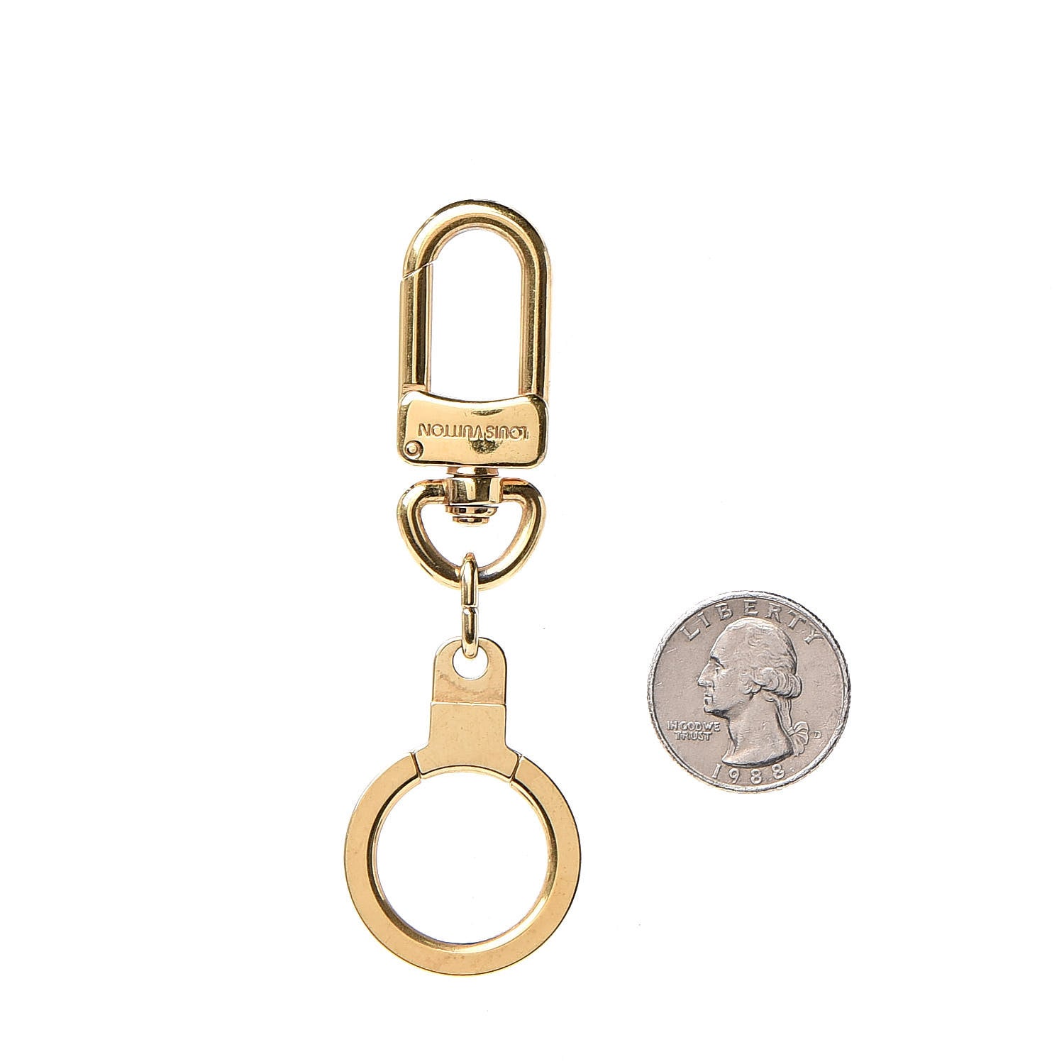 Louis Vuitton Pochette Extender Key Ring Gold 2 of 3