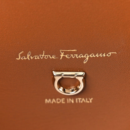 Salvatore Ferragamo Calfskin Raffia Woven Large The Studio Bag Sella 7 of 11