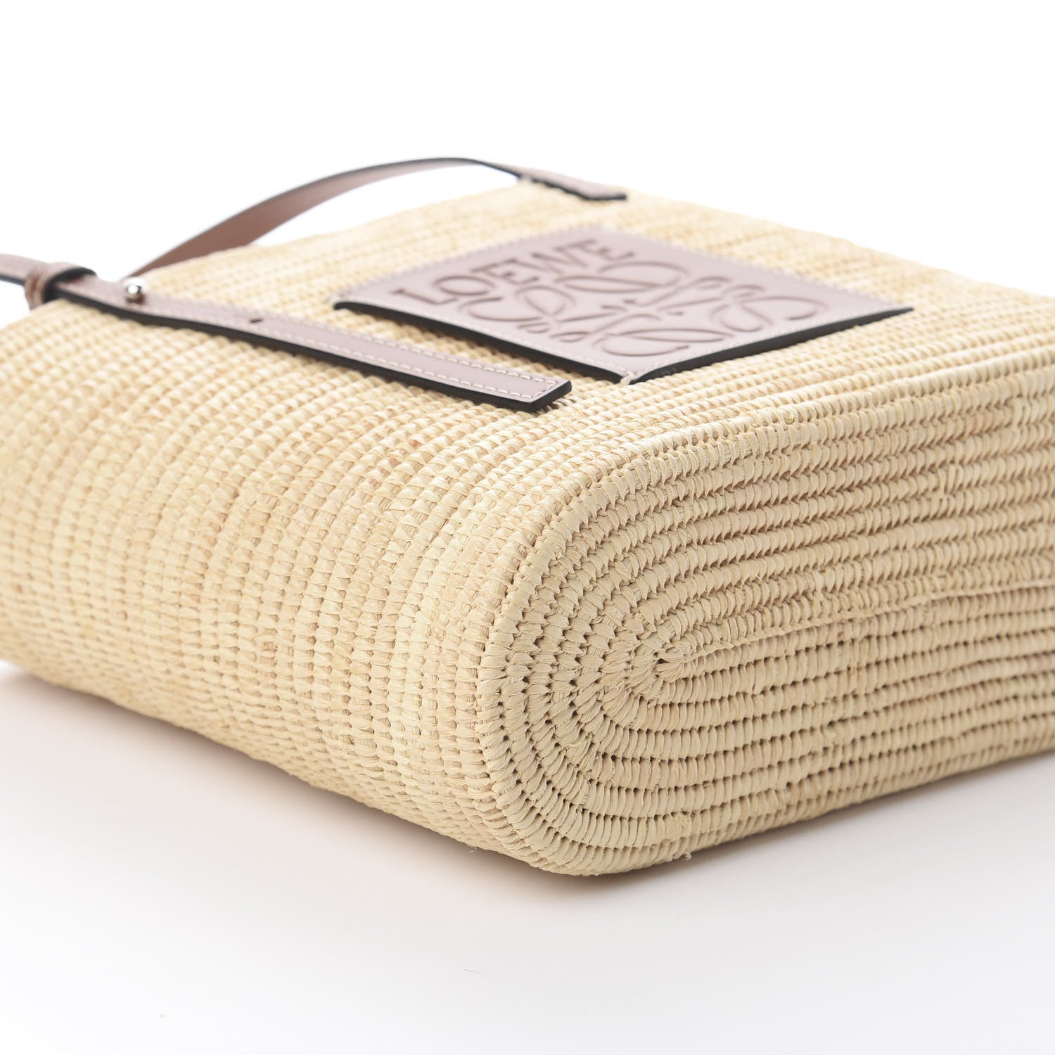 Loewe Raffia Square Basket Tote Bag Natural Tan 5 of 7