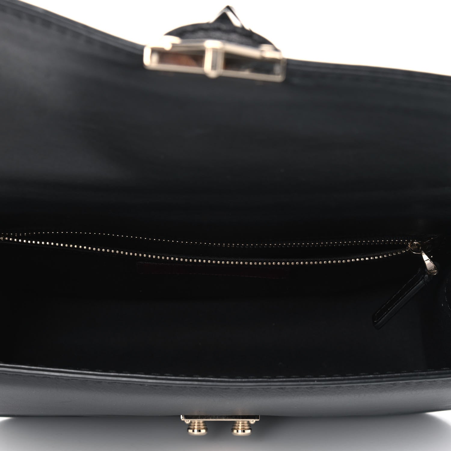 Valentino Garavani Vitello Medium Glam Lock Rockstud Flap Black 4 of 11