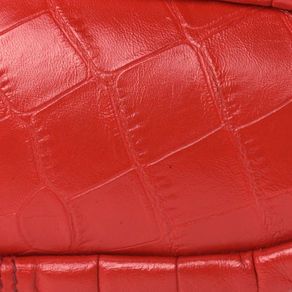 Givenchy Calfskin Crocodile Embossed Micro Nightingale Red 10 of 13