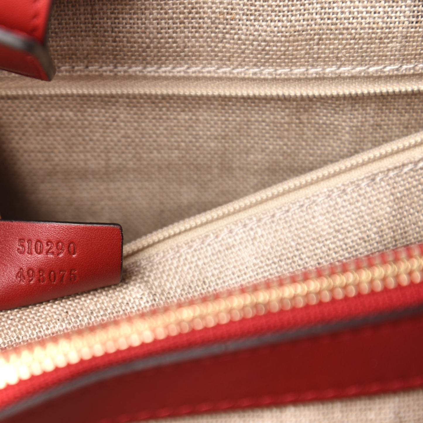 Soft Microguccissima Large Tote Red