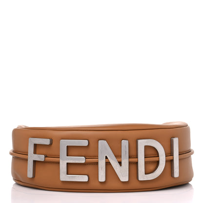 Fendi Vitello Grace Matte Medium Fendigraphy Hobo Bag Caramello 9 of 9