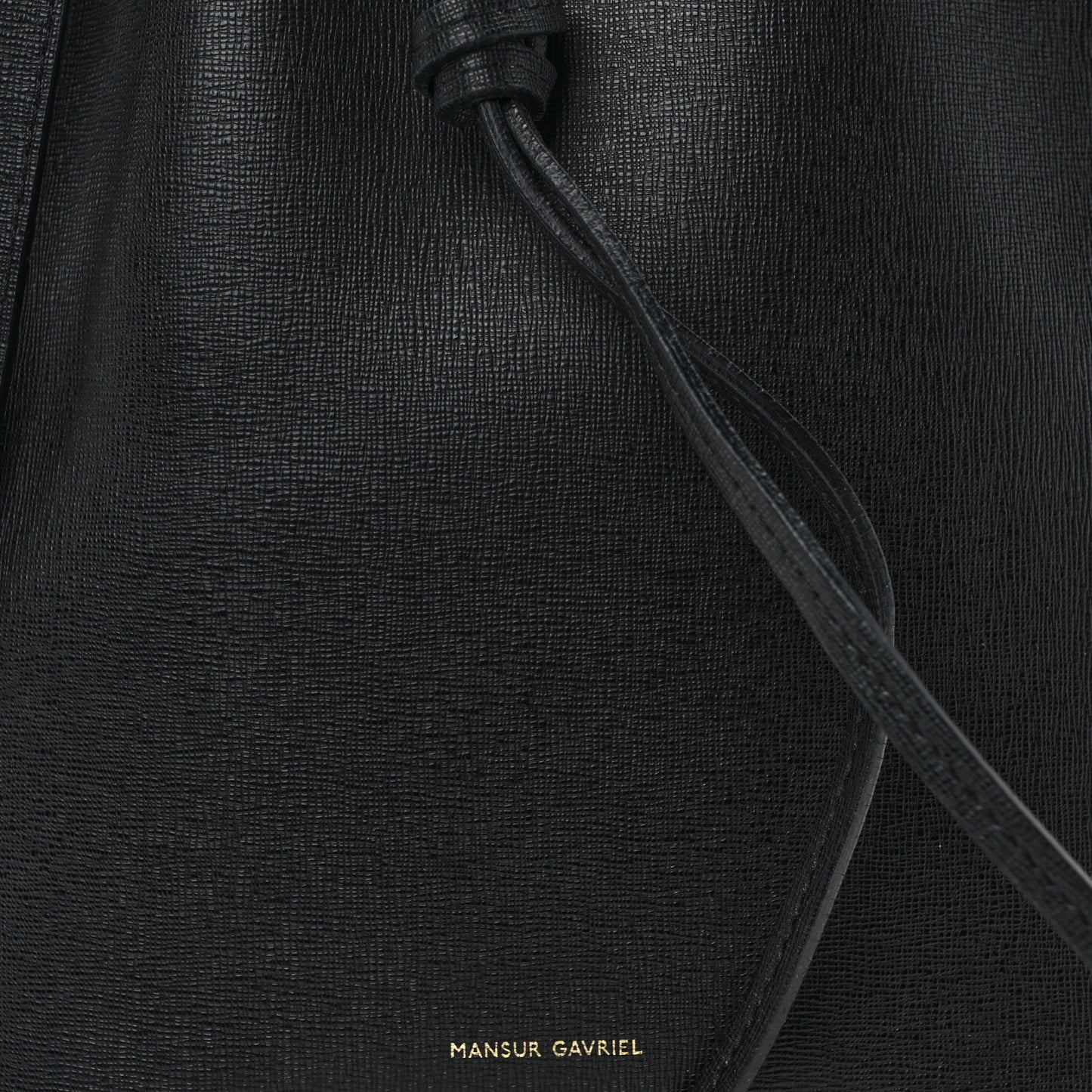 Saffiano Mini Bucket Bag Black