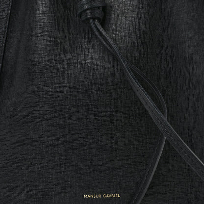 Mansur Gavriel Saffiano Mini Bucket Bag Black 8 of 15