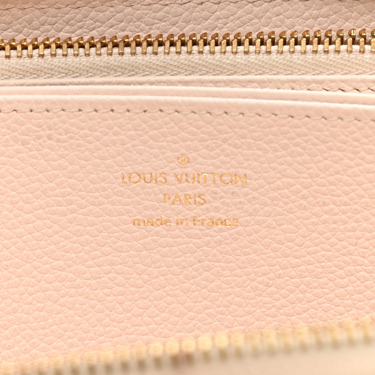 Louis Vuitton Empreinte Monogram Giant By The Pool Zippy Wallet Cream Saffron 6 of 10