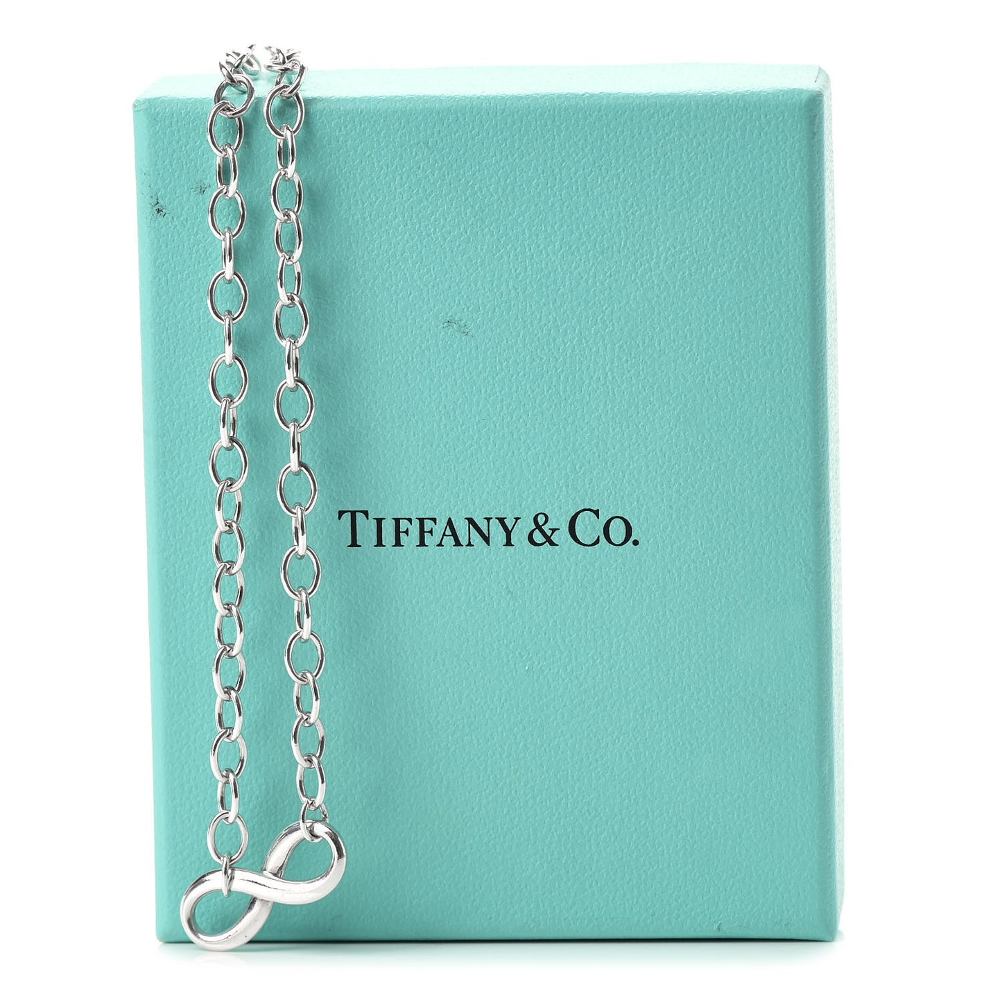 Sterling Silver Narrow Infinity Link Necklace