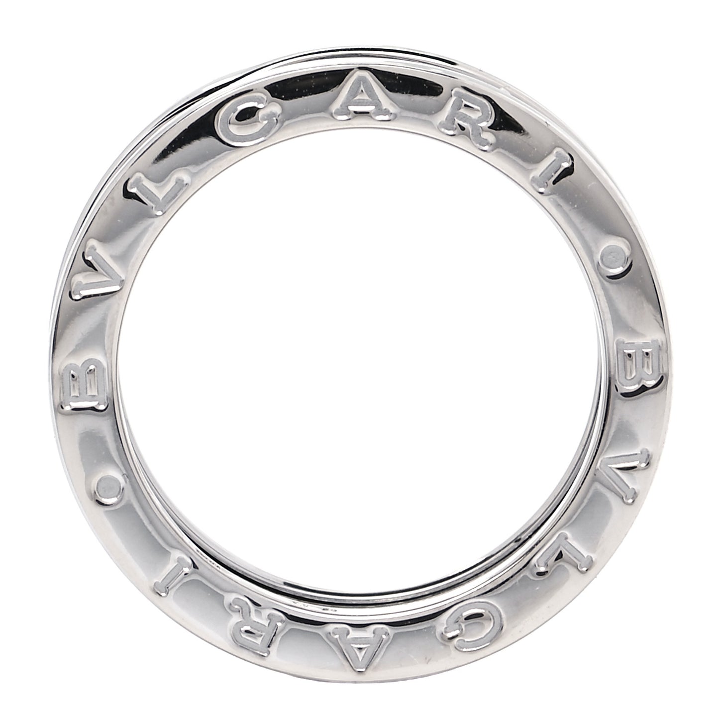 18K White Gold B.Zero1 Two-Band Ring 52 6