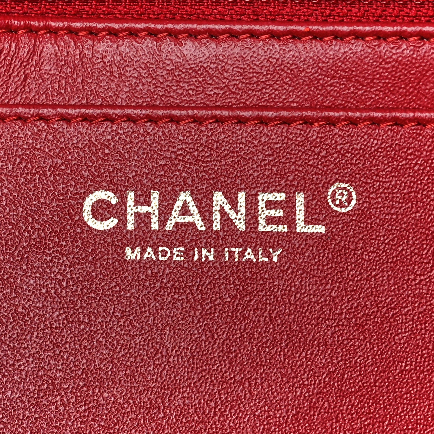Chanel Crumpled Grained Calfskin Quilted Large Two Tone Flap Bag Red 7 of 13