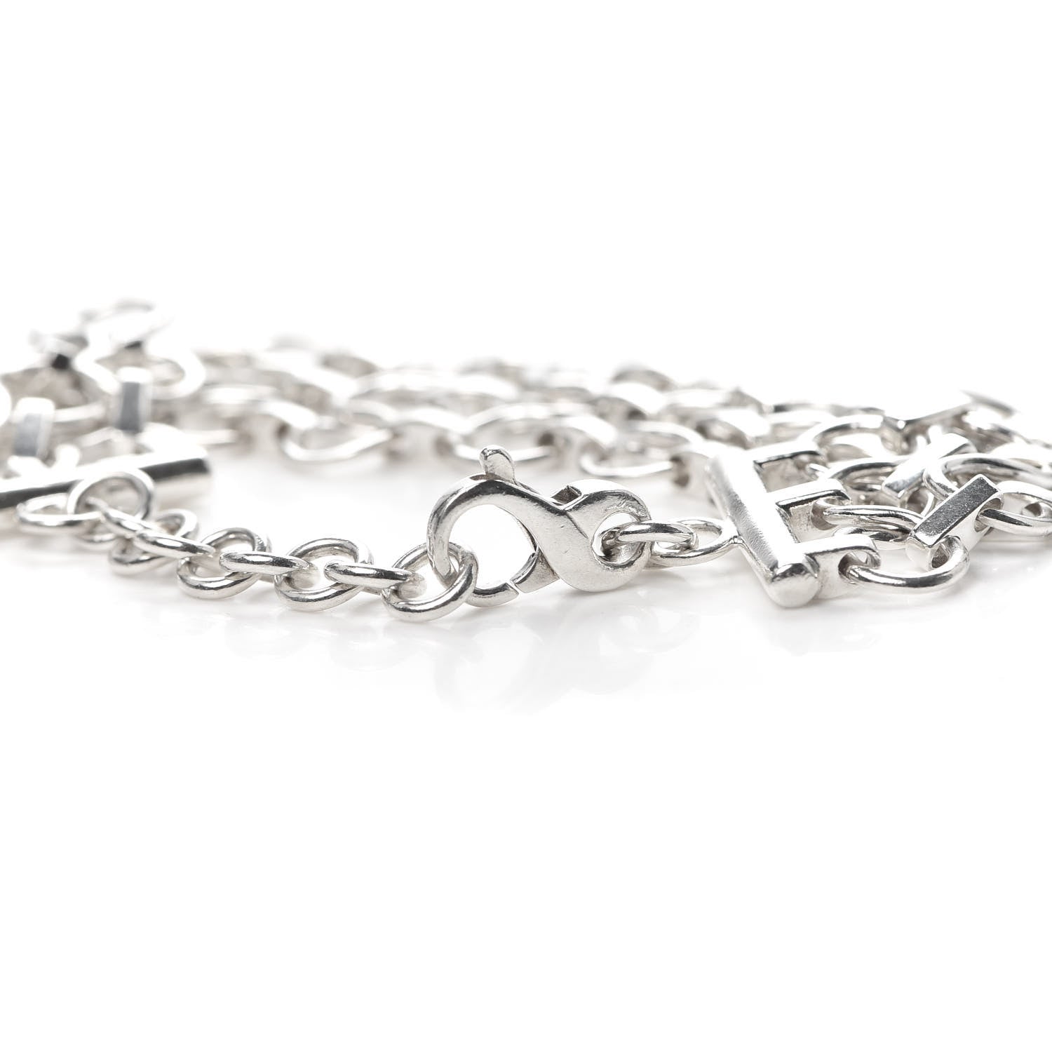 Tiffany Sterling Silver Three-Row Link Bracelet 5 of 5