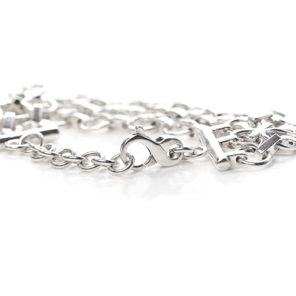 Tiffany Sterling Silver Three-Row Link Bracelet 5 of 5