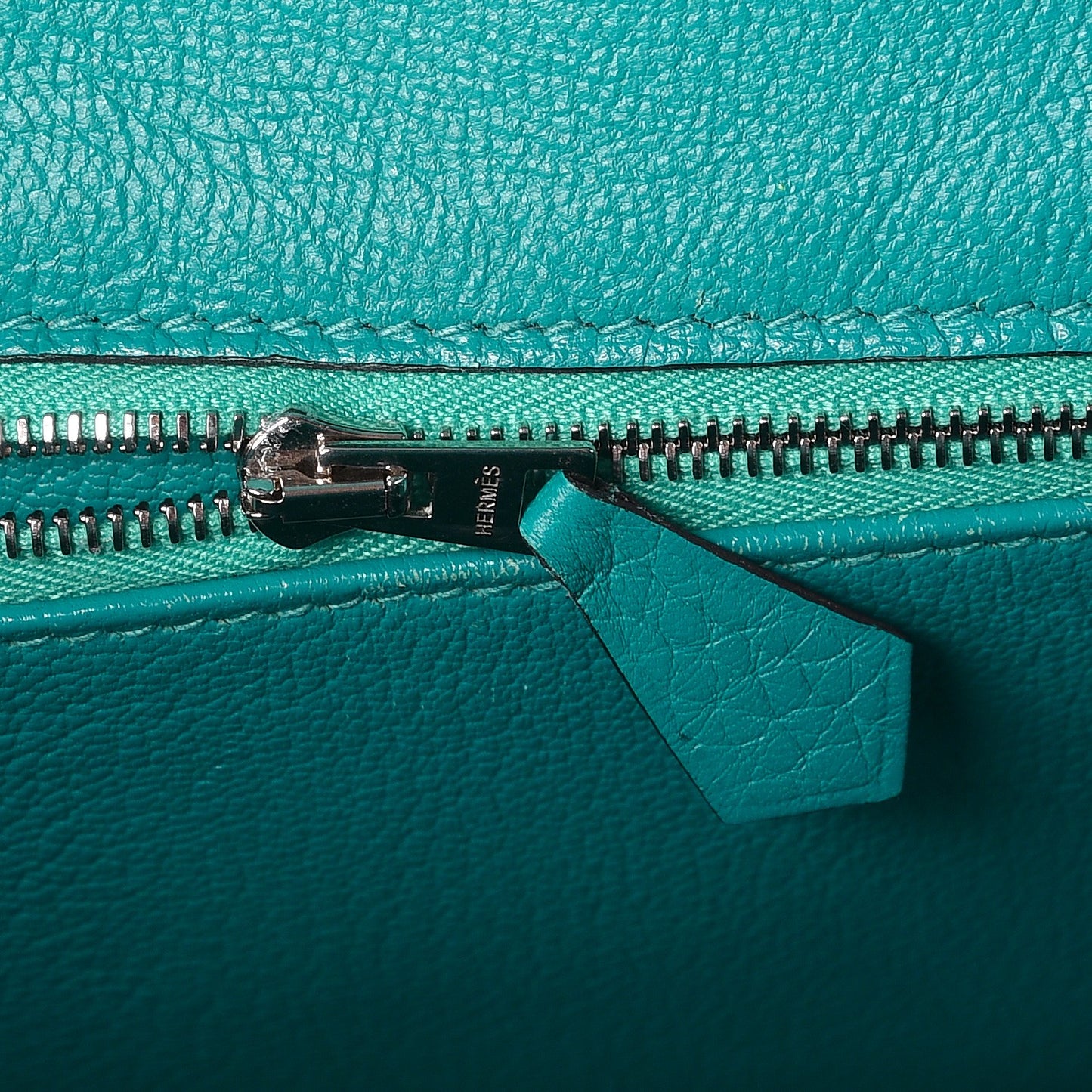 Taurillon Clemence Birkin 35 Bleu Paon