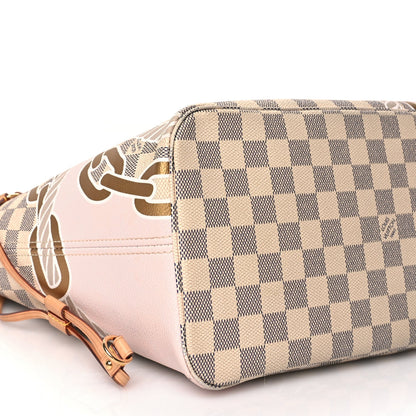 Louis Vuitton Damier Azur Nautical Neverfull MM 8 of 9