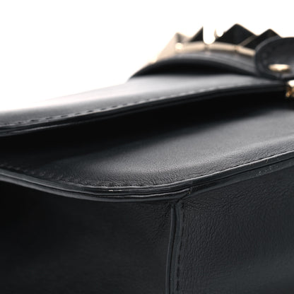 Valentino Garavani Vitello Medium Glam Lock Rockstud Flap Black 7 of 11