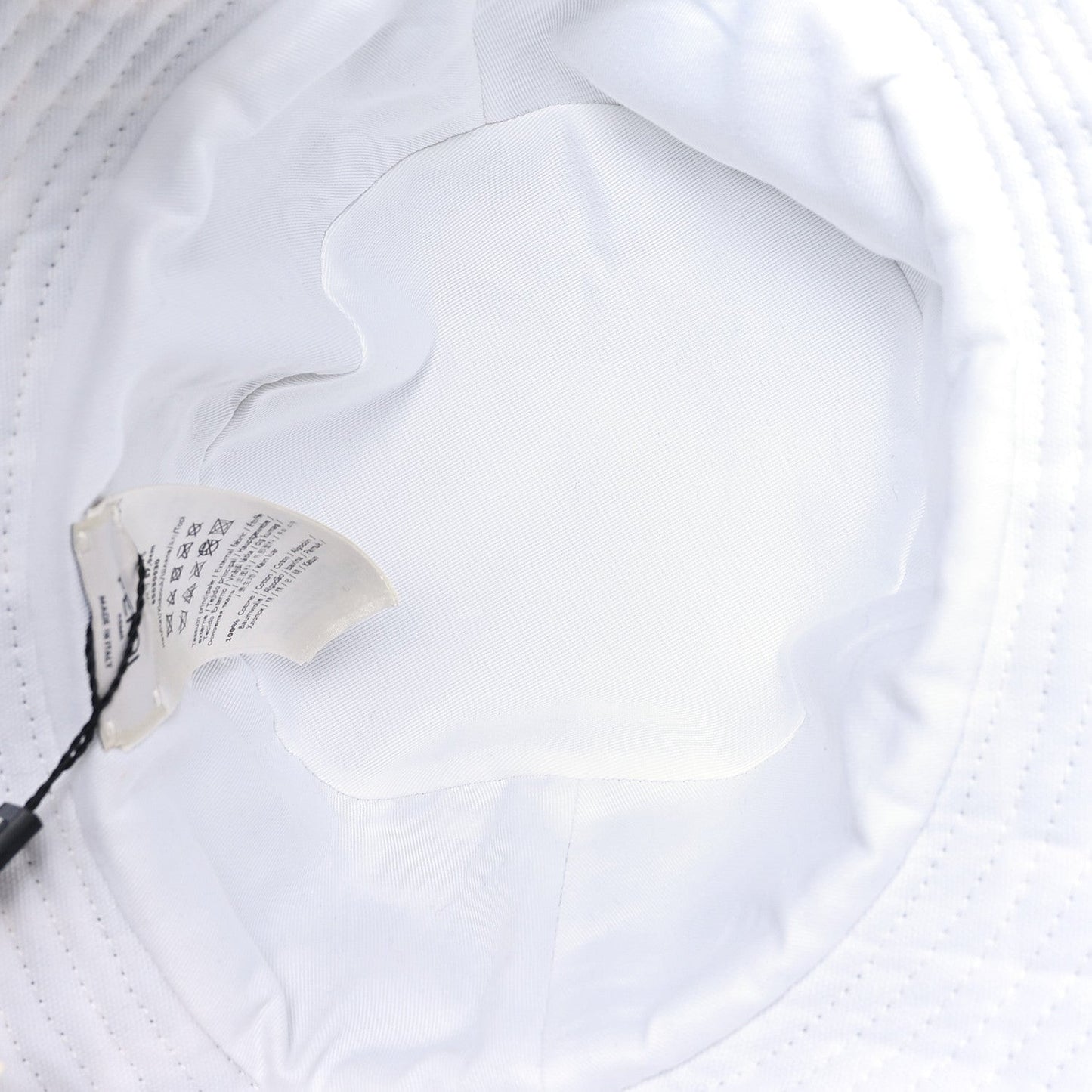 Terrycloth FF Bucket Hat S White Black