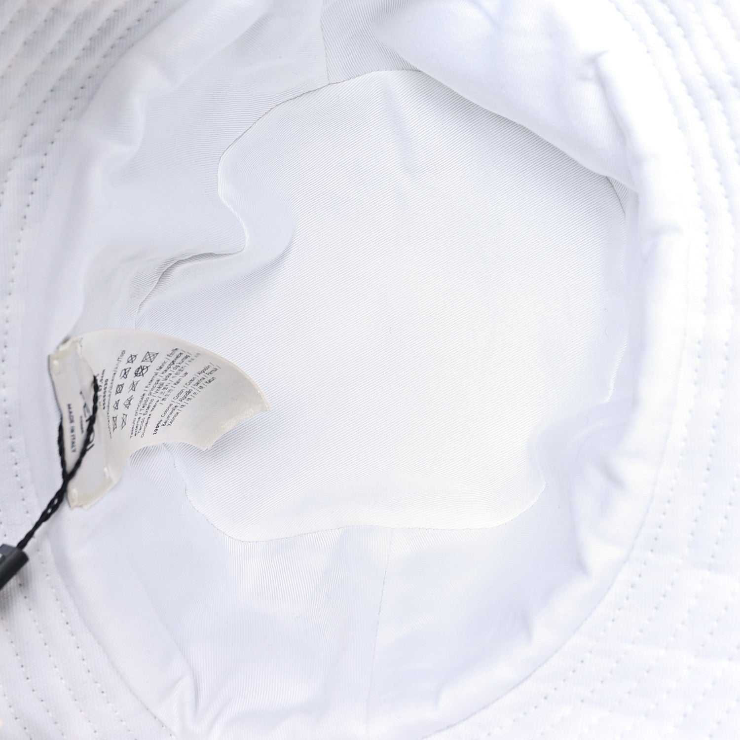 Fendi Terrycloth FF Bucket Hat S White Black 7 of 7