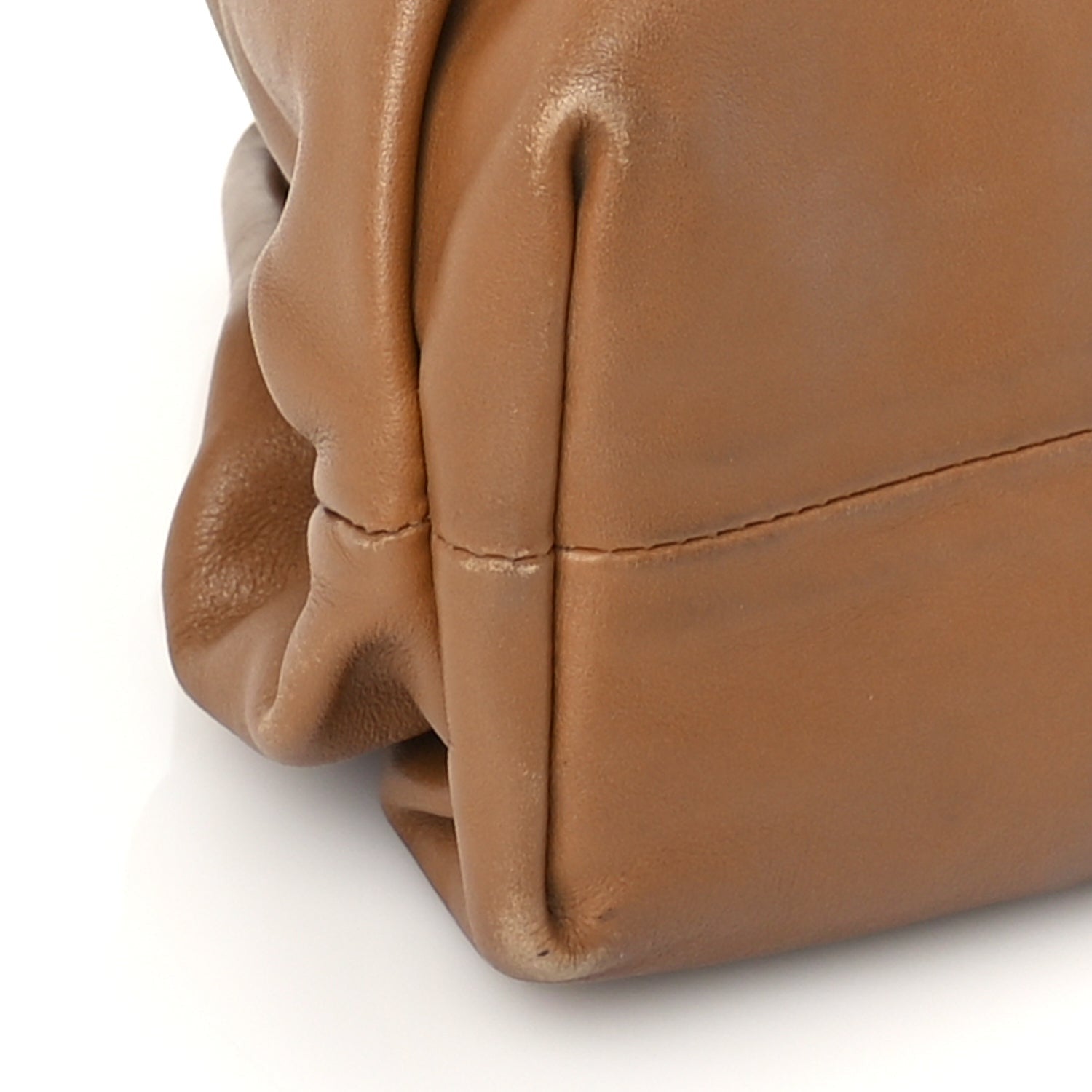 Bottega Veneta Smooth Butter Calf The Pouch Oversized Clutch Cammello 8 of 9