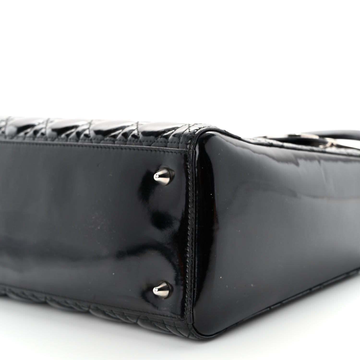 Christian Dior Patent Cannage Medium Lady Dior Black 9 of 9