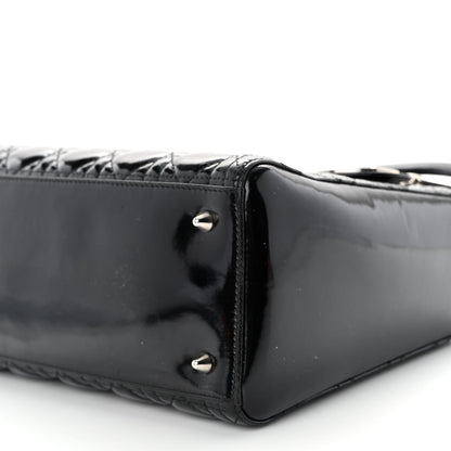 Christian Dior Patent Cannage Medium Lady Dior Black 9 of 9