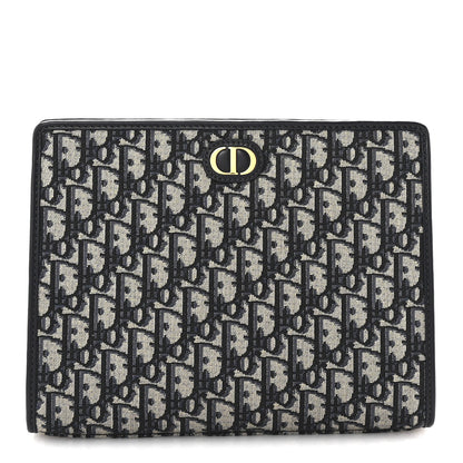 Christian Dior Oblique 30 Montaigne Pouch Blue 1 of 6