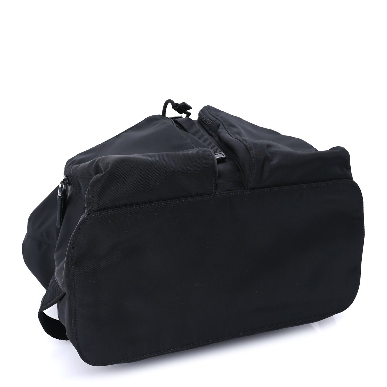 Prada Tessuto Nylon Saffiano Vela Medium Backpack Black 6 of 7