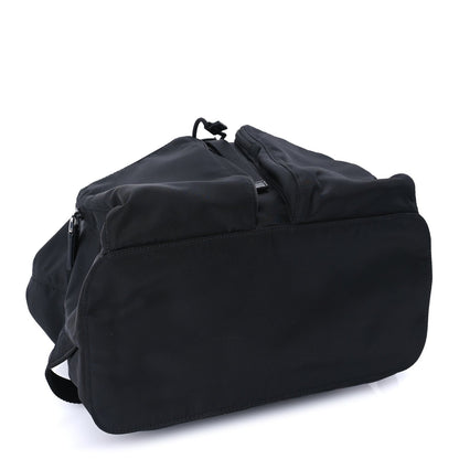 Prada Tessuto Nylon Saffiano Vela Medium Backpack Black 6 of 7