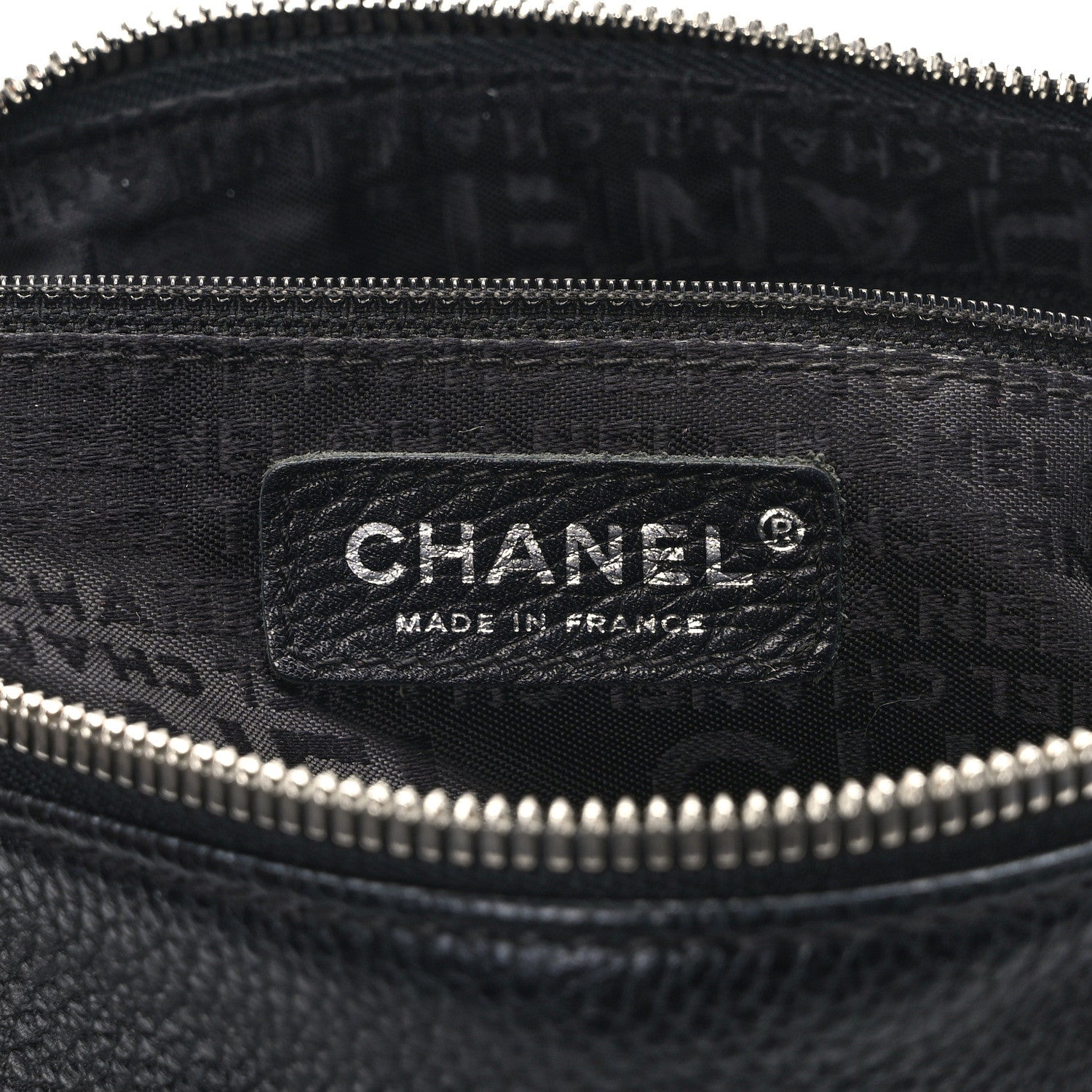 Chanel Grained Calfskin Tassel Shoulder Bag Black 7 of 12