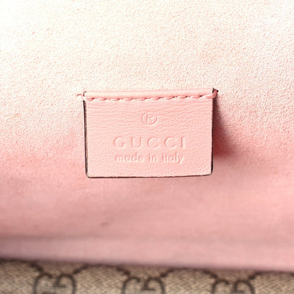 Gucci GG Supreme Monogram Suede Crystal Small Dionysus Shoulder Bag  Beige Ebony Light Peonia 5 of 8