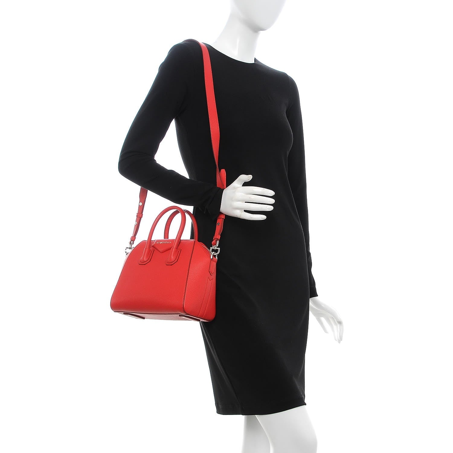 Givenchy Sugar Goatskin Mini Antigona Medium Red 2 of 7