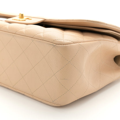 Chanel Caviar Quilted Jumbo Double Flap Beige Clair 10 of 10
