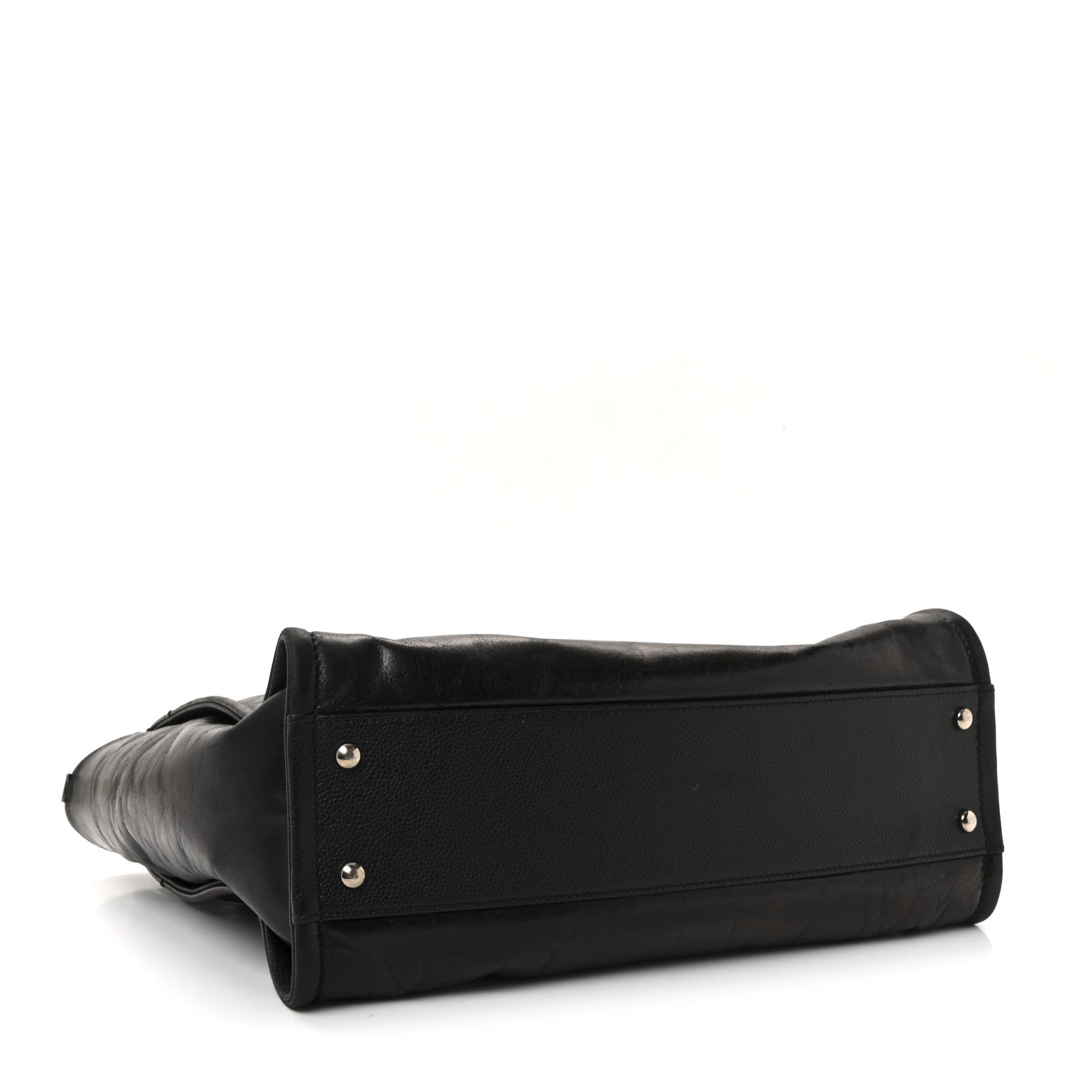 Chanel Glazed Calfskin Small Deauville Tote Black 4 of 11