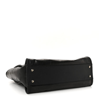 Chanel Glazed Calfskin Small Deauville Tote Black 4 of 11