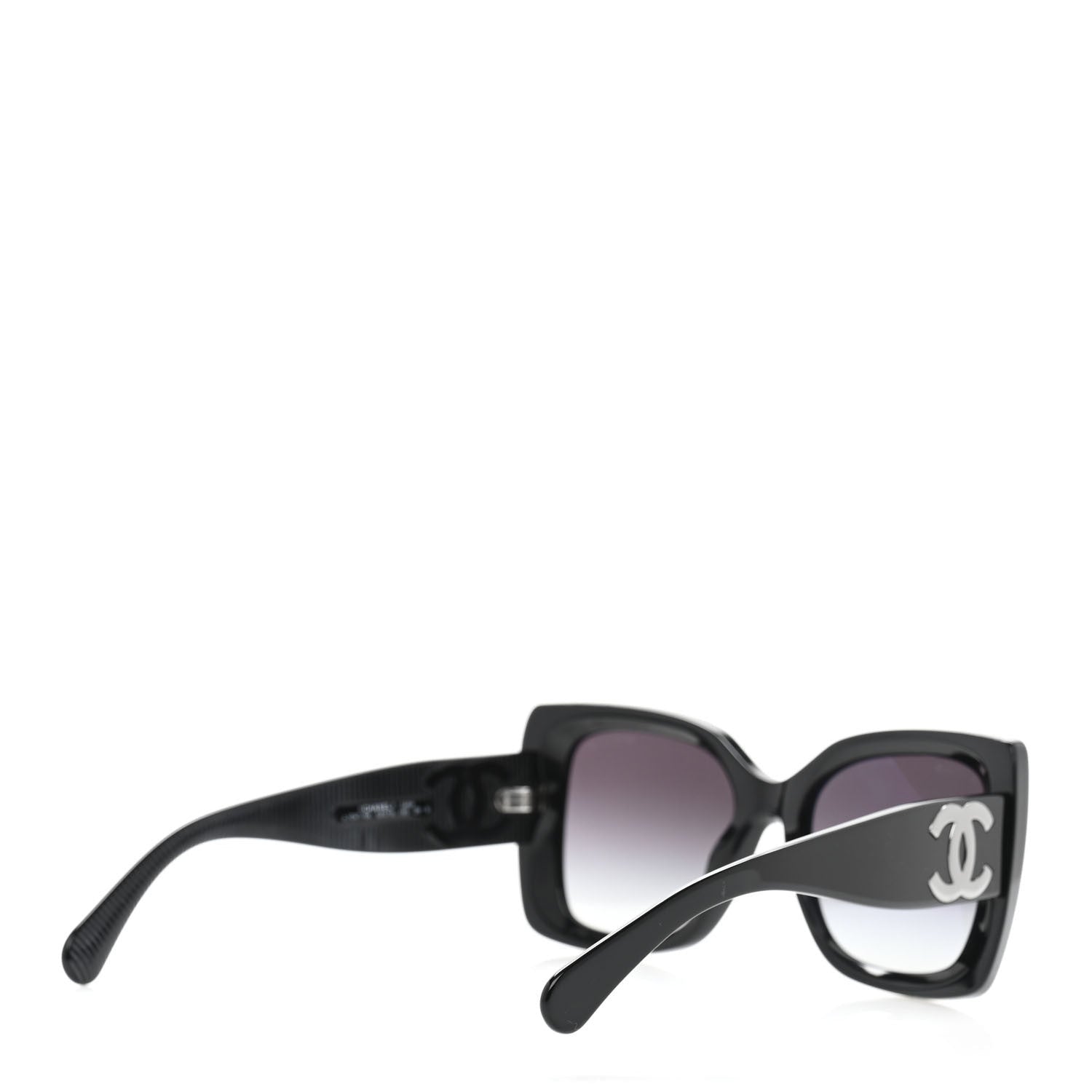 Chanel Square Polarized CC Sunglasses 5494-A Black 4 of 7