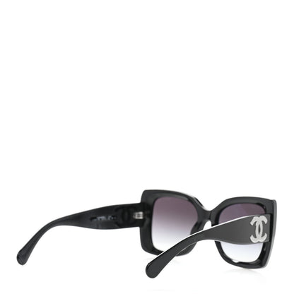 Chanel Square Polarized CC Sunglasses 5494-A Black 4 of 7