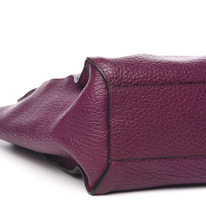 Burberry Heritage Grain Medium Woodbury Tote Dark Plum 8 of 10